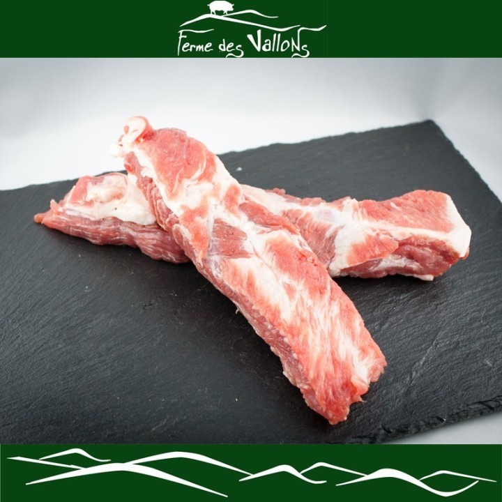 Travers de porc noir Gascon (coustilles) | Ferme des Vallons