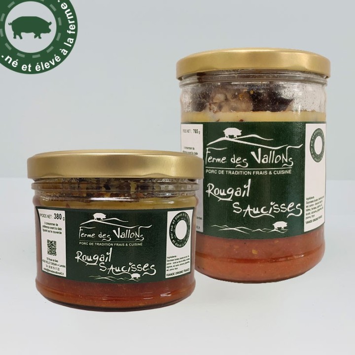 Rougail saucisses fumées en bocal | Ferme des Vallons