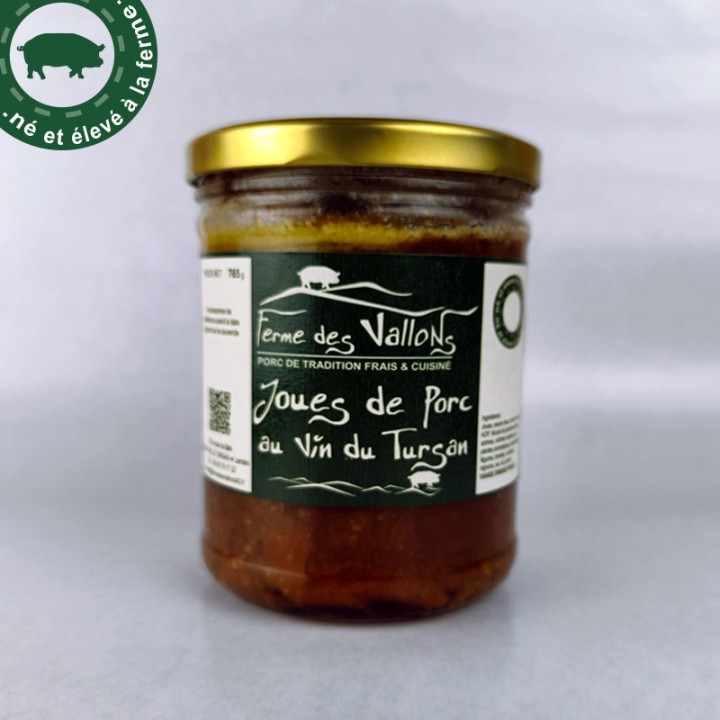 Joues de porc cuisinées maison | Ferme des Vallons