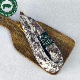 Saucisse sèche aux Cèpes, porc fermier | Ferme des Vallons