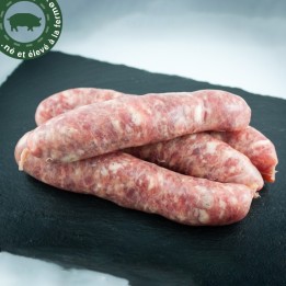 Saucisses pur porc type Toulouse | Ferme des Vallons