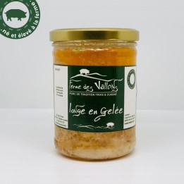 Longe de porc fermier en gelée, bocal | Ferme des Vallons