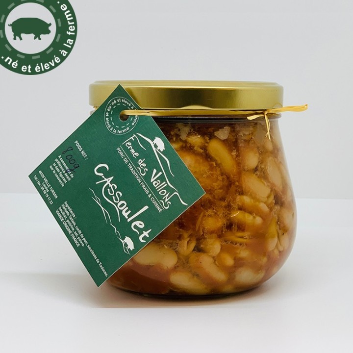 Cassoulet landais pur porc en bocal | Ferme des Vallons