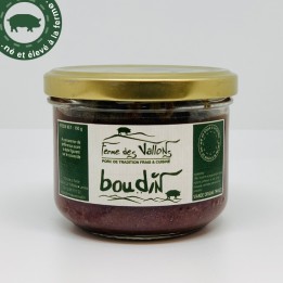 Boudin noir landais en bocal, 190 g | Ferme des Vallons