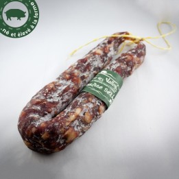 Saucisse sèche de porc fermier | Ferme des Vallons