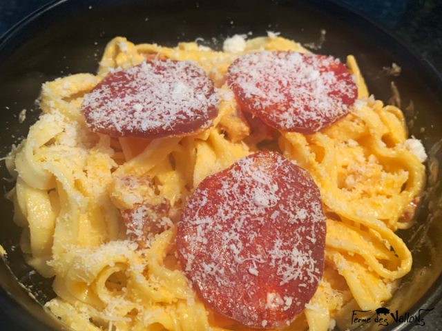 Tagliatelles au chorizo